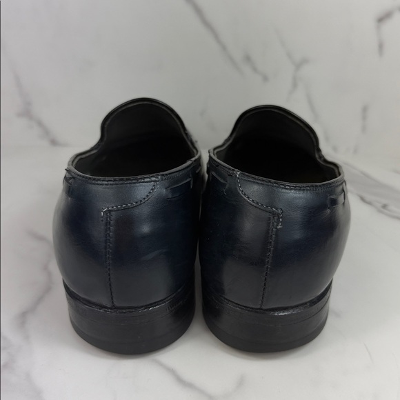 Vintage FootJoy Men’s Leather Tassel Loafers Navy Blue Slip-On Dress 8 D - Picture 5 of 9